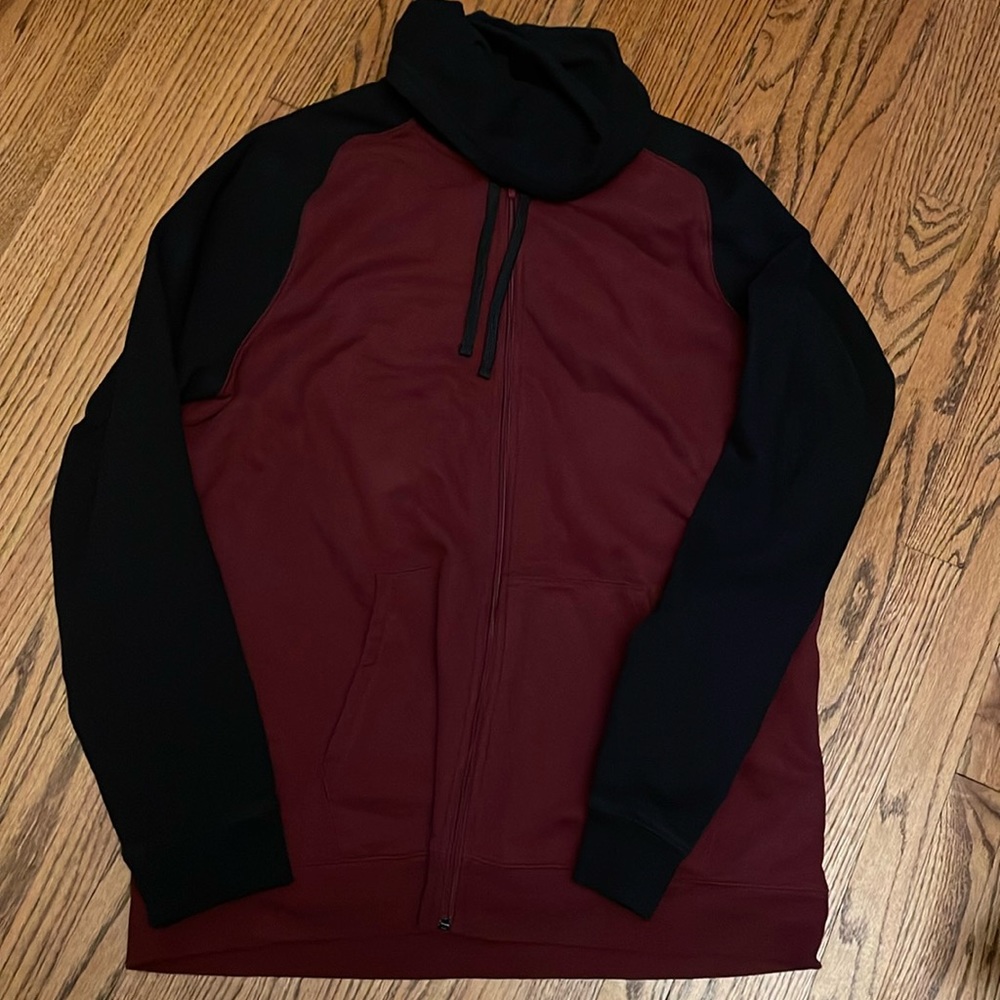 Tek Gear Big and Tall XXL burgundy and black zip up